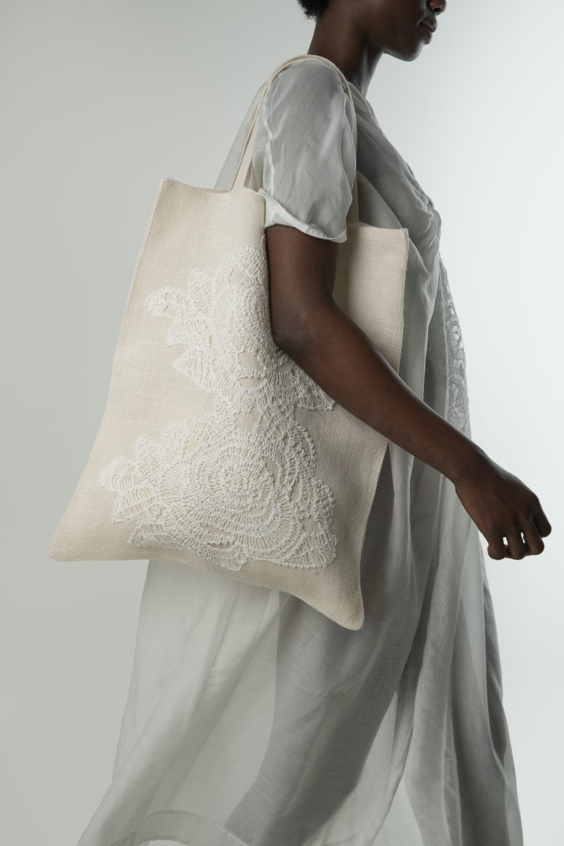 Lila-Eugenie’s Designer Beachwear Luxury Rose Bag for Women