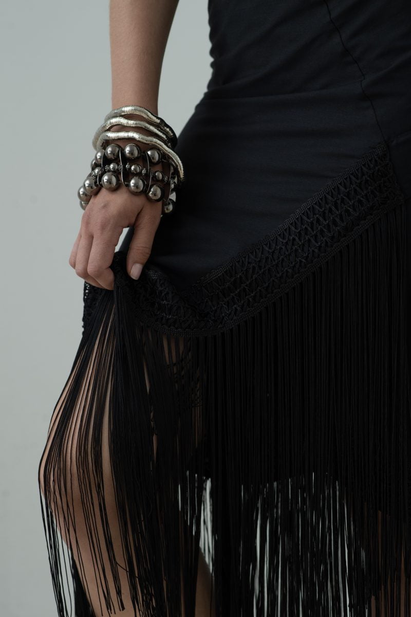Lila-Eugenie's Designer Luxury Wrap Skirt in Cotton Silk Voile for Women