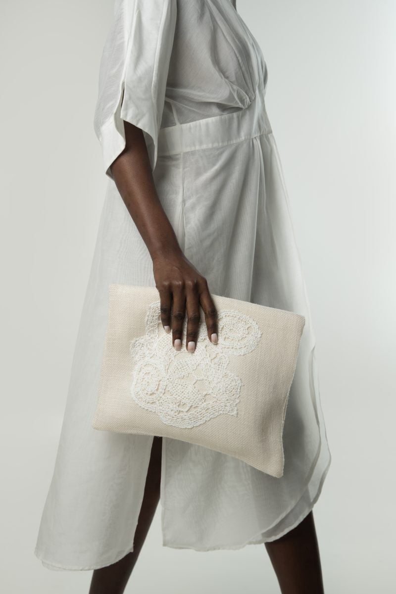 Lila-Eugenie’s Designer Beachwear Luxury Lotus Bag for Women