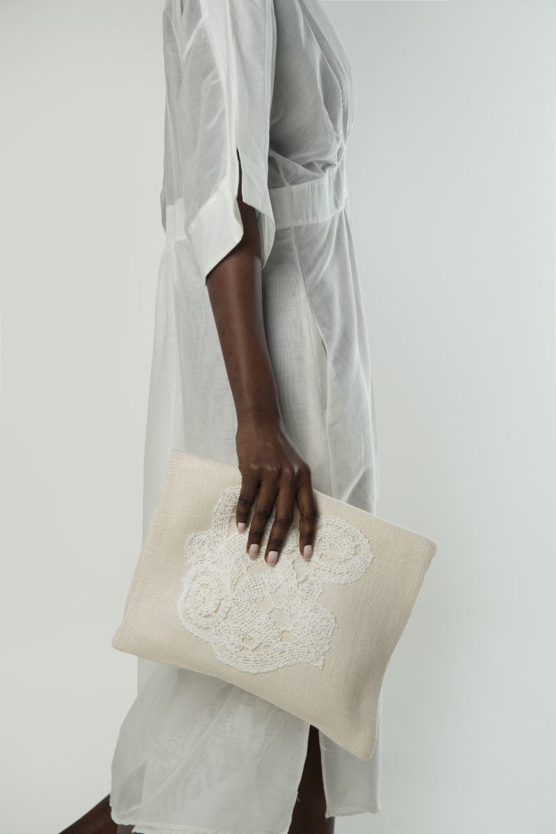 Lila-Eugenie’s Designer Beachwear Luxury Lotus Bag for Women